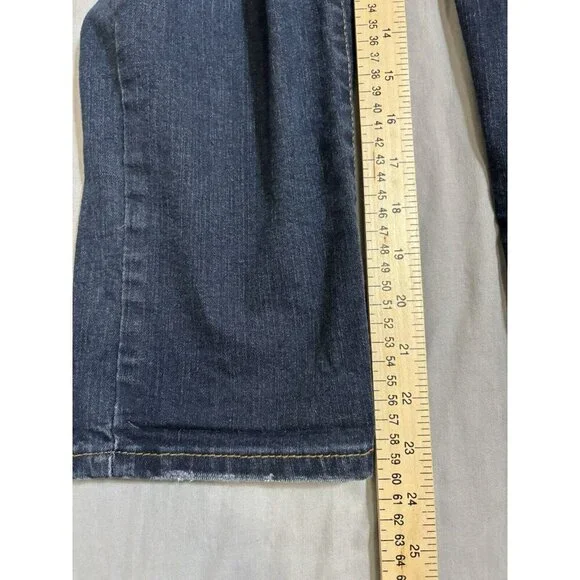 Women’s Juicy Couture Distressed Stretch Denim Capri Jeans Size 12 - Picture 3 of 8